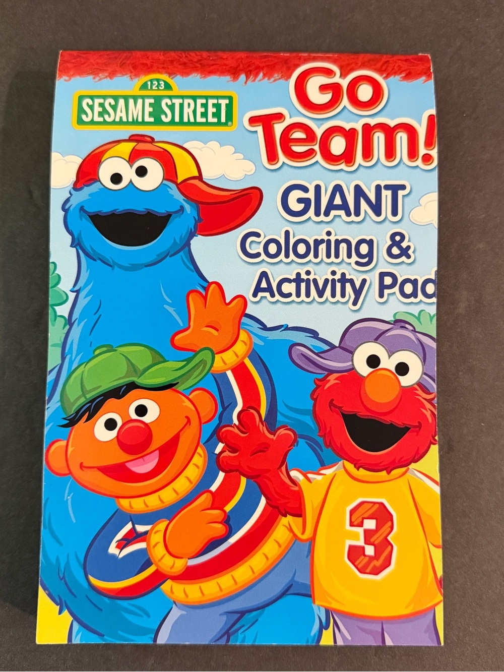 Sesame Street Go Team! Giant Coloring & Activity Pad - Blue, Red, Orange